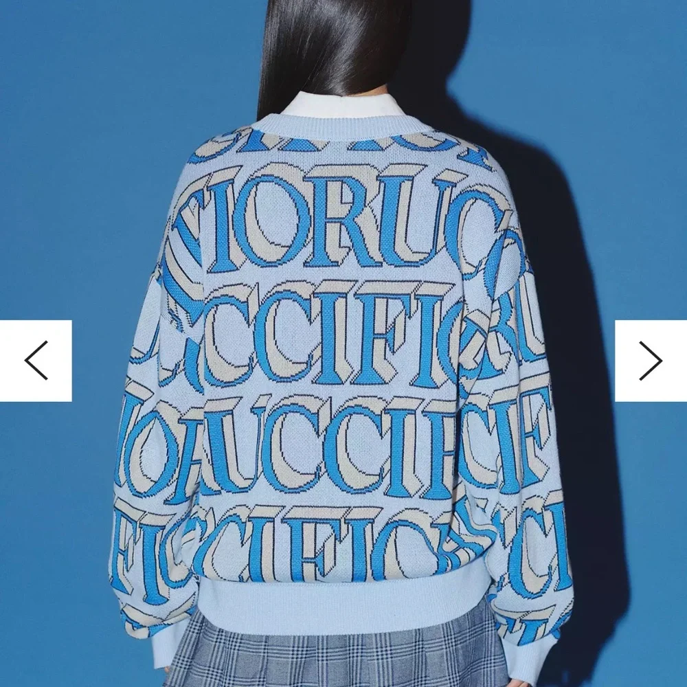 fiorucci monogram intarsia sweater - Picture 3 of 4